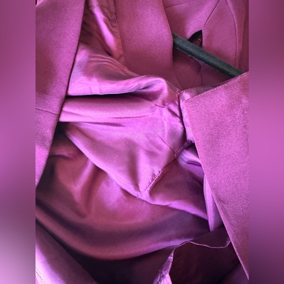DANA BUCHMAN DRESSES, Size of 10 Silk Dress & Short Shrug Jacket in purple. - Picture 9 of 12